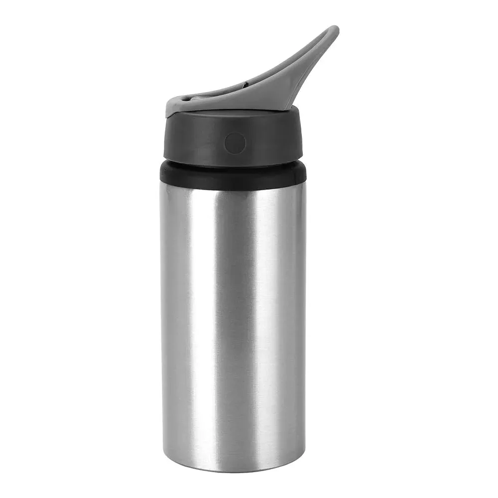 600ML Portable Aluminium Bottle - Silver