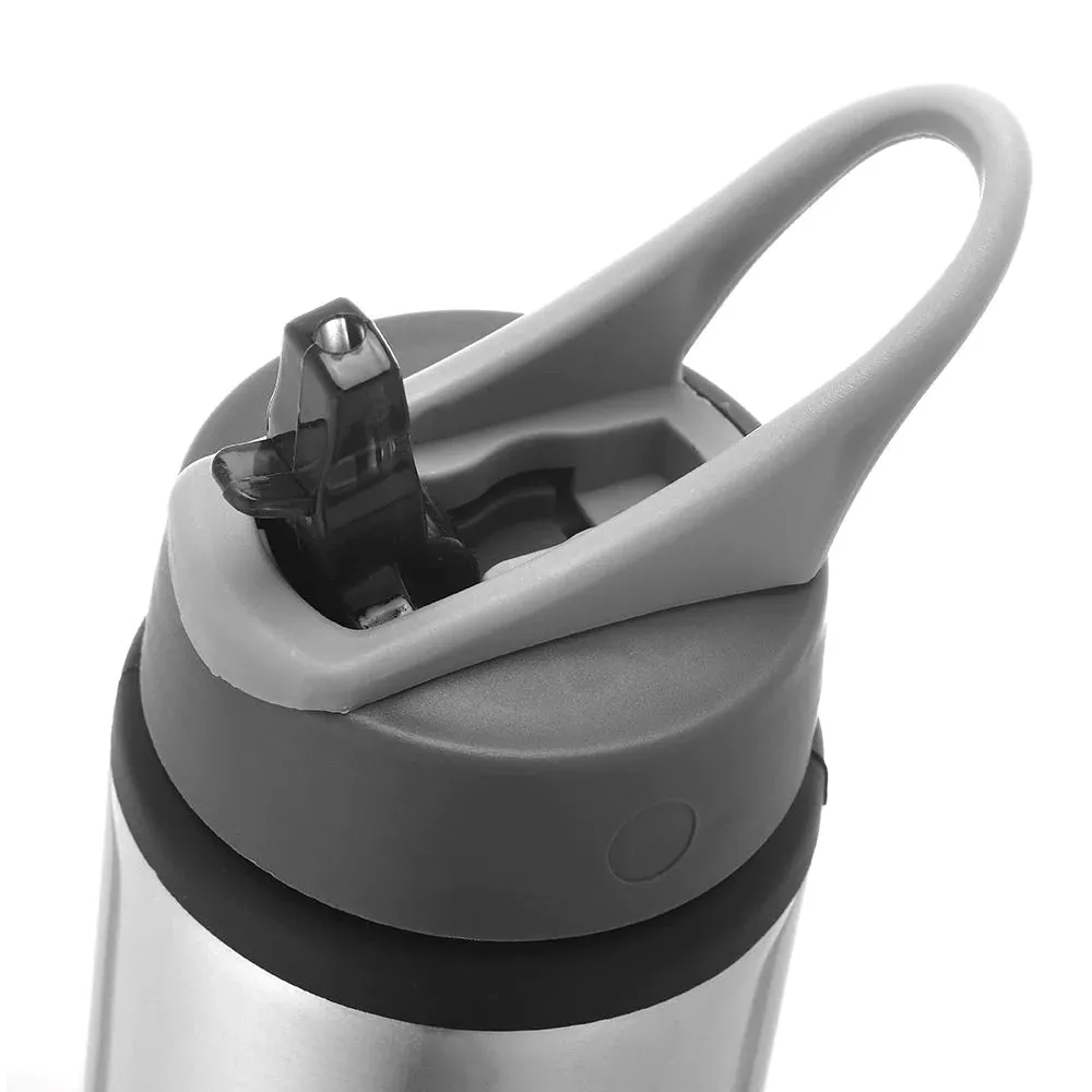 600ML Portable Aluminium Bottle - Silver