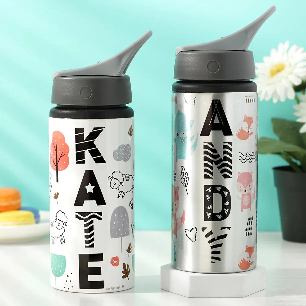 600ML Portable Aluminium Bottle - Silver