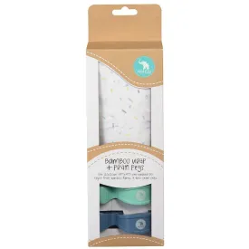 All4Ella Bamboo Baby Swaddle Wrap & Pram Peg Set - Sprinkle Blue
