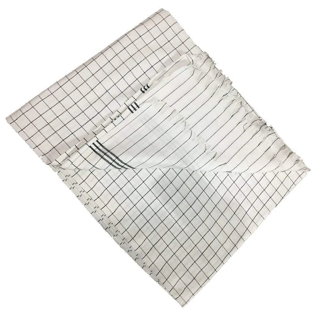 AQRATE 100% Cotton Soft Beautiful Black Check Single Bed Size Skin Friendly Summer Blanket/Khes/Dohar/Top Sheet Set/Chadar