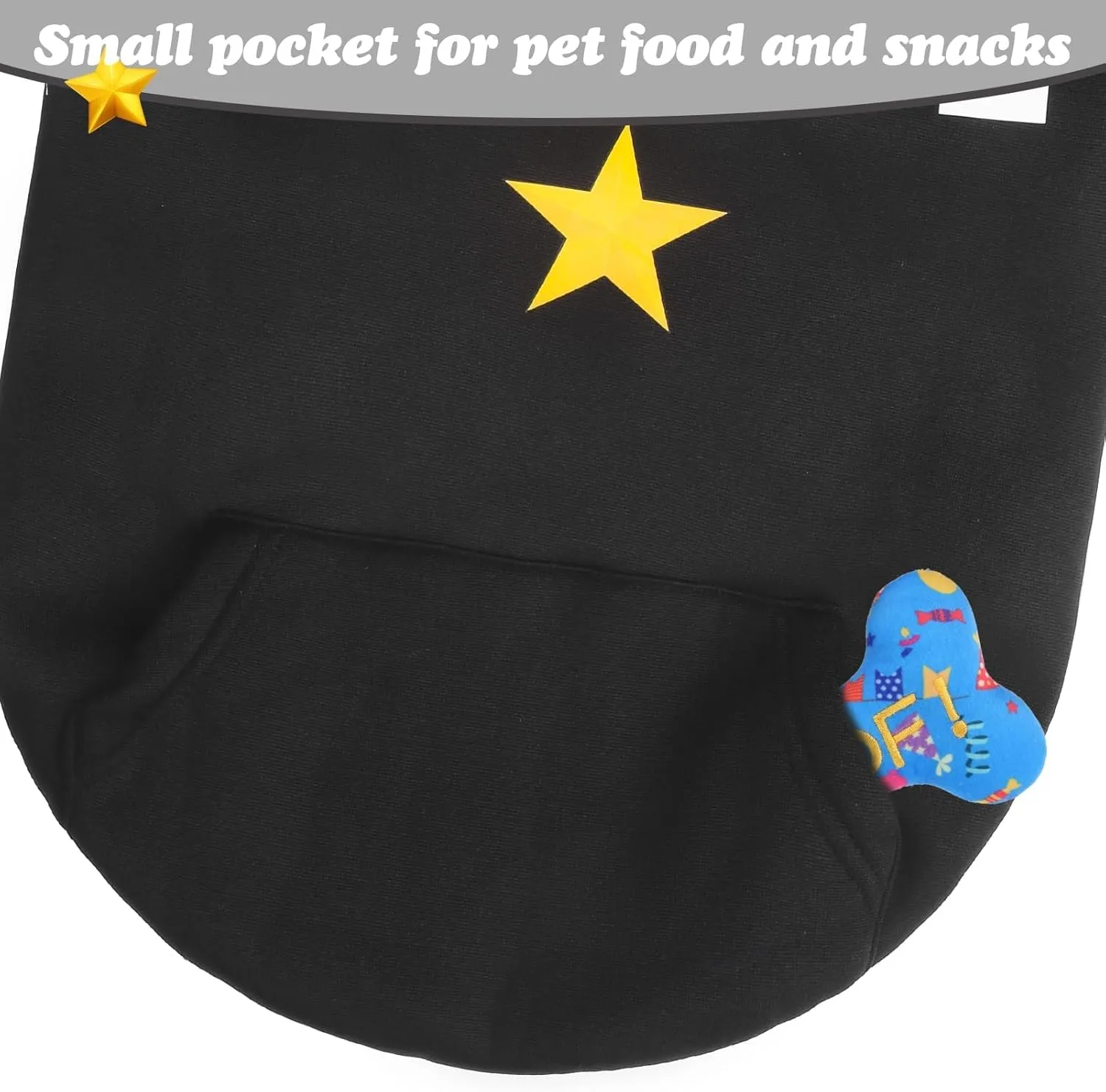 BINGPET Police Dog Hoodies Puppy Sweater Cold Weather Dog Coats Soft Brushed Fleece Pet Clothes Hooded Sweatshirt for Dog Cat