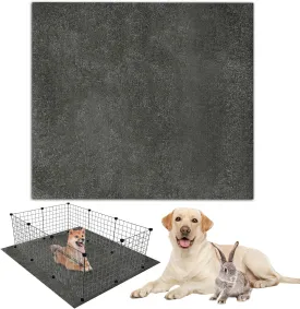 BNOSDM 79x79 Inch Extra Large Dog Playpen Mat Washable Rabbit Cage Liner Reusable Waterproof Floor Protector Pad, Non-Slip Pet Mats for Dog Rabbit Fence, Crate and Kennel