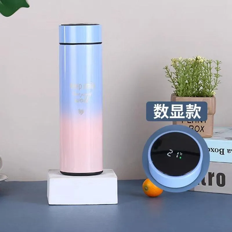 Christmas gift 500ML Intelligent Stainless Steel Thermos Bottle
