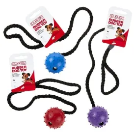Classic Rubber Pimple Ball On A Rope 50mm (Pack of 6)