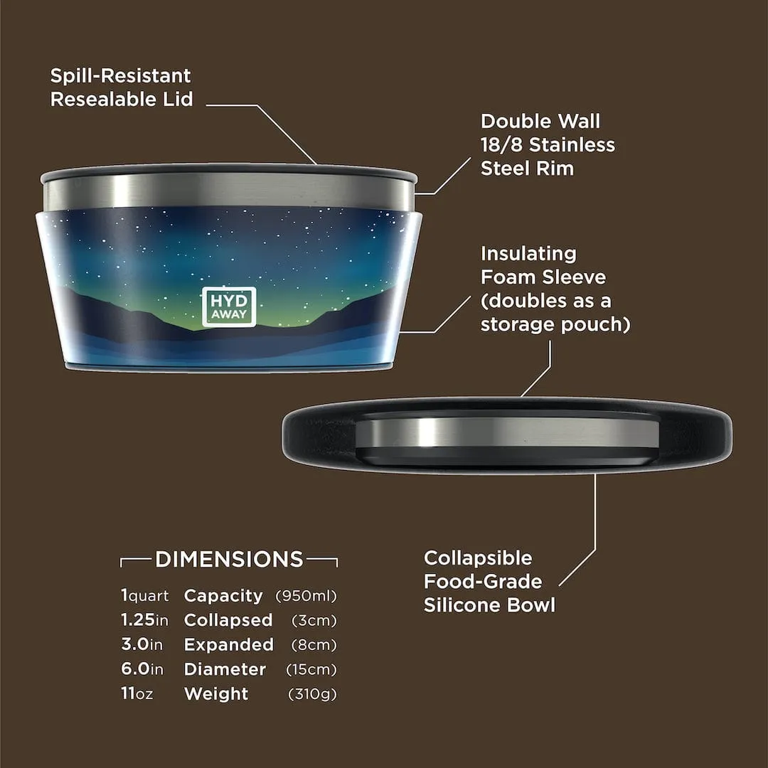Collapsible Insulated Bowl | 1-Quart by HYDAWAY