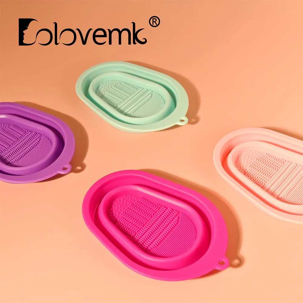Collapsible Makeup Brush Cleaning Mat Silicone