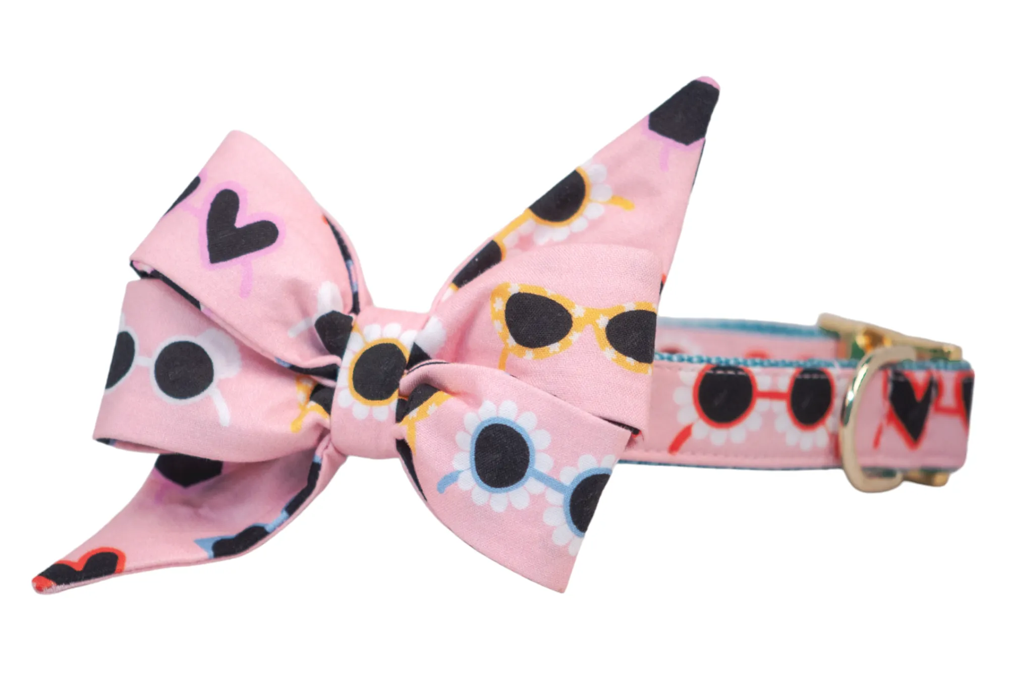 Cute Shades Belle Bow Dog Collar