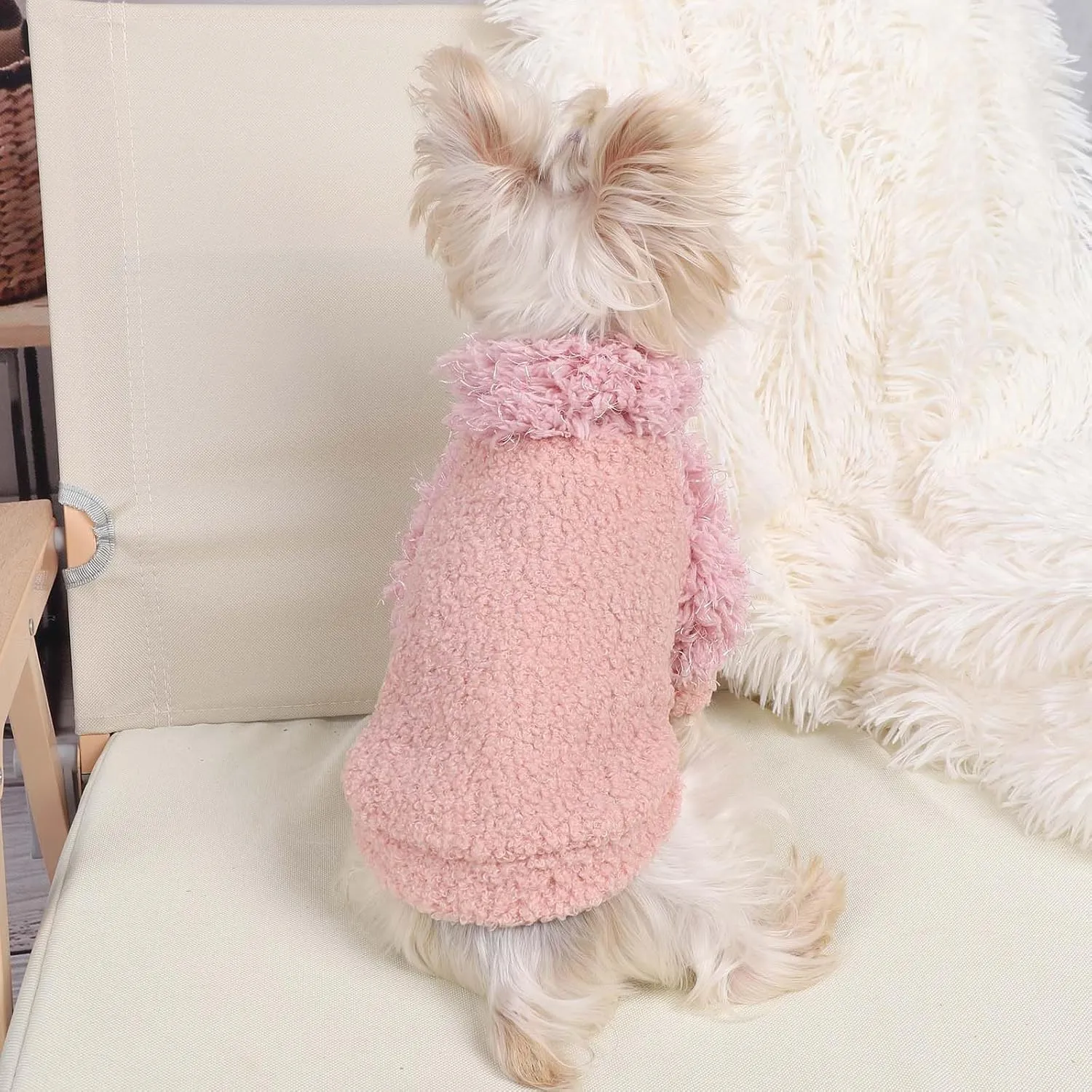 Dog Classic Sweater Chihuahua Sweatshirt Valentine's Day Dog Clothes for Small Dogs Girl Boy Soft Fleece Coat for Small Medium Dog Warm Dog Cat Clothes Soft Puppy Cat Clothing