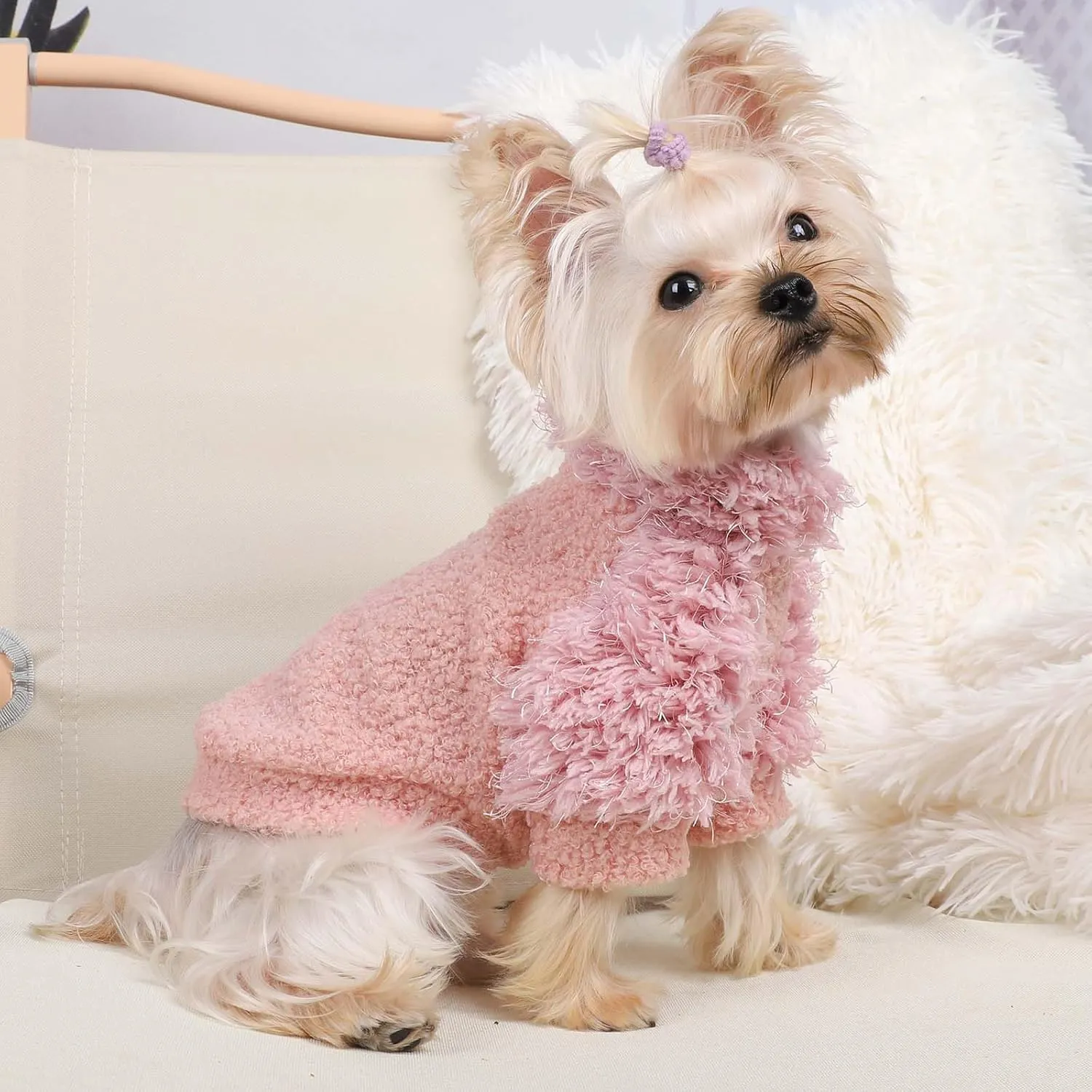 Dog Classic Sweater Chihuahua Sweatshirt Valentine's Day Dog Clothes for Small Dogs Girl Boy Soft Fleece Coat for Small Medium Dog Warm Dog Cat Clothes Soft Puppy Cat Clothing