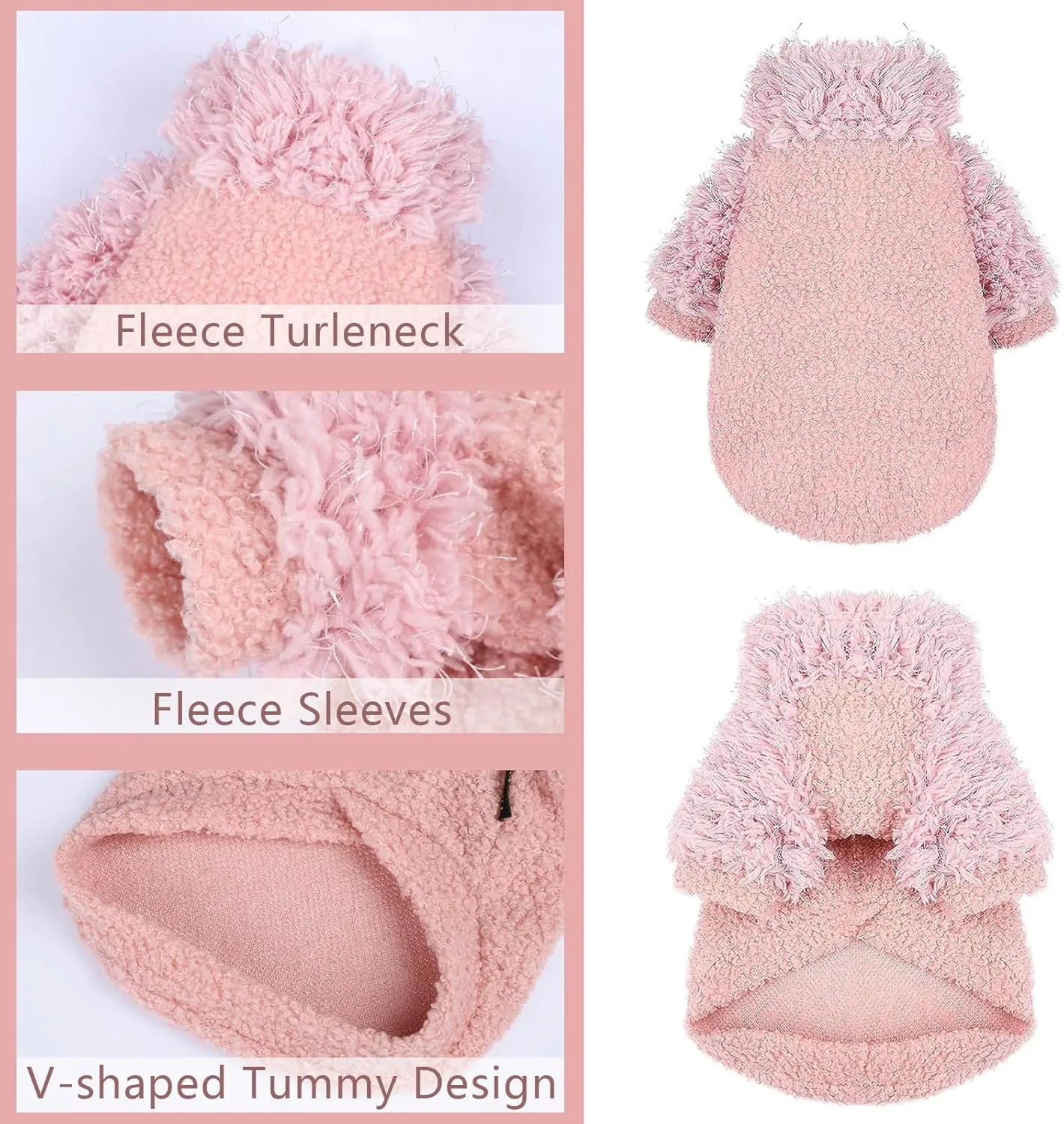 Dog Classic Sweater Chihuahua Sweatshirt Valentine's Day Dog Clothes for Small Dogs Girl Boy Soft Fleece Coat for Small Medium Dog Warm Dog Cat Clothes Soft Puppy Cat Clothing