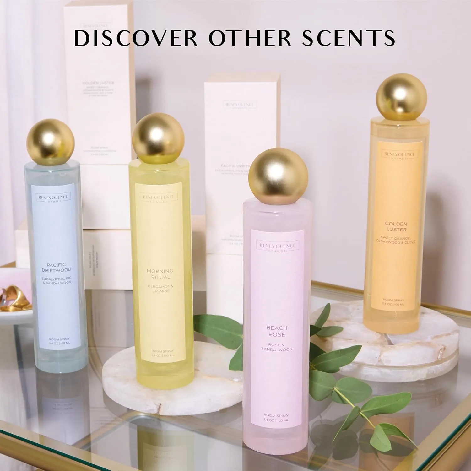 Eucalyptus & Sandalwood Room Spray - Benevolence LA Air Freshener & Fabric Freshener Spray for Home & Linen