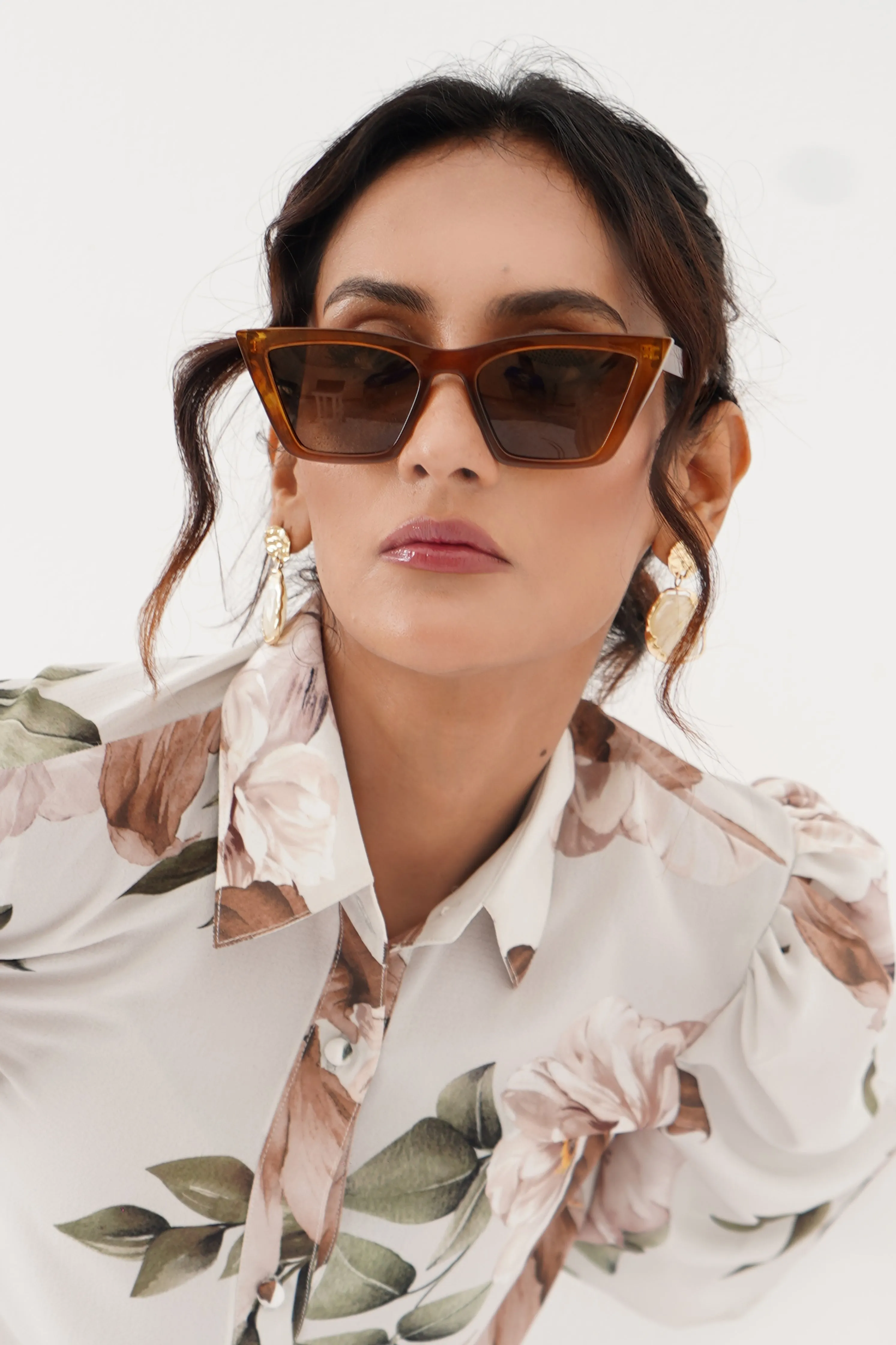 Feline Gaze sunglasses caramel