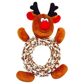 Holly & Robin | Knottie Ring Reindeer Rope Toy