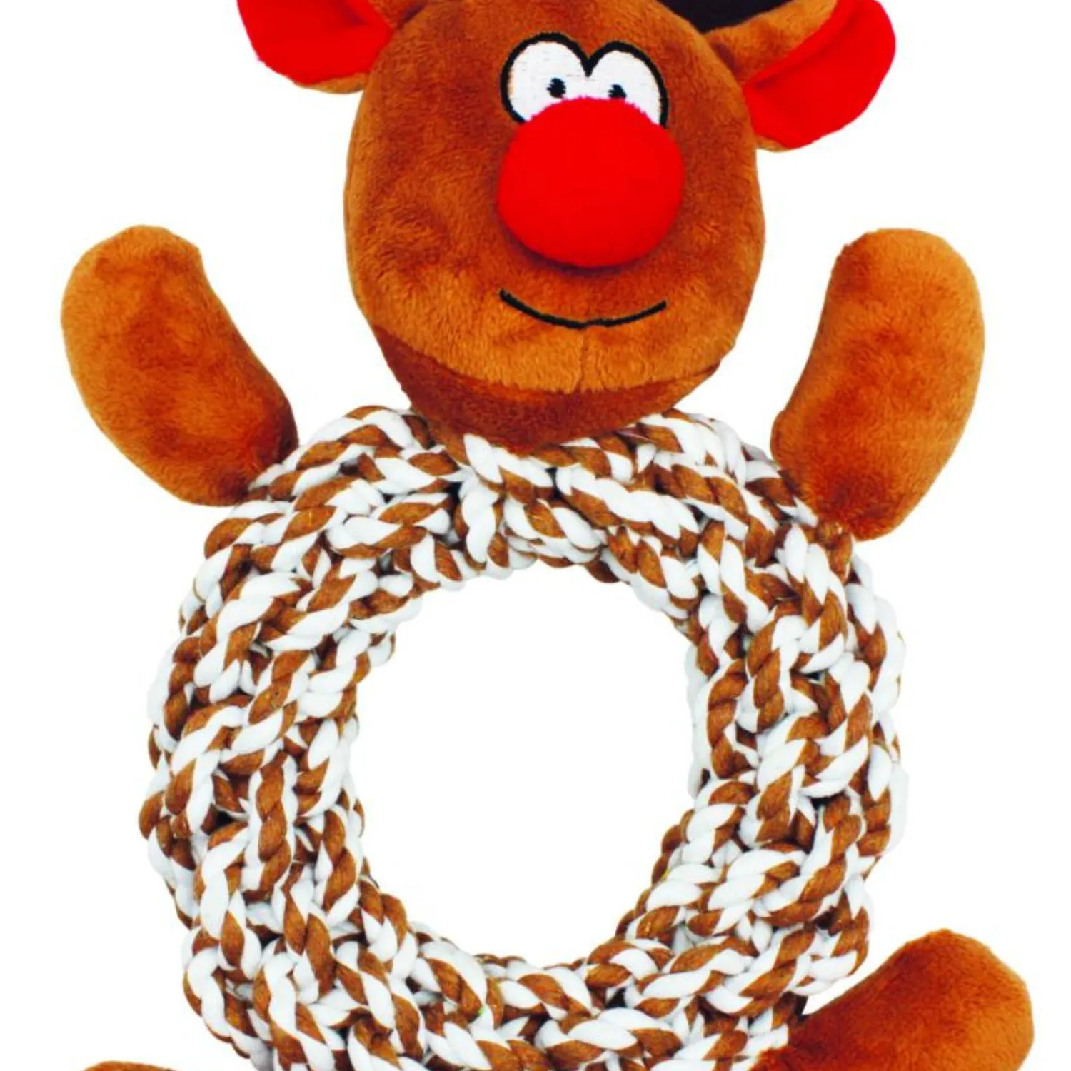 Holly & Robin | Knottie Ring Reindeer Rope Toy