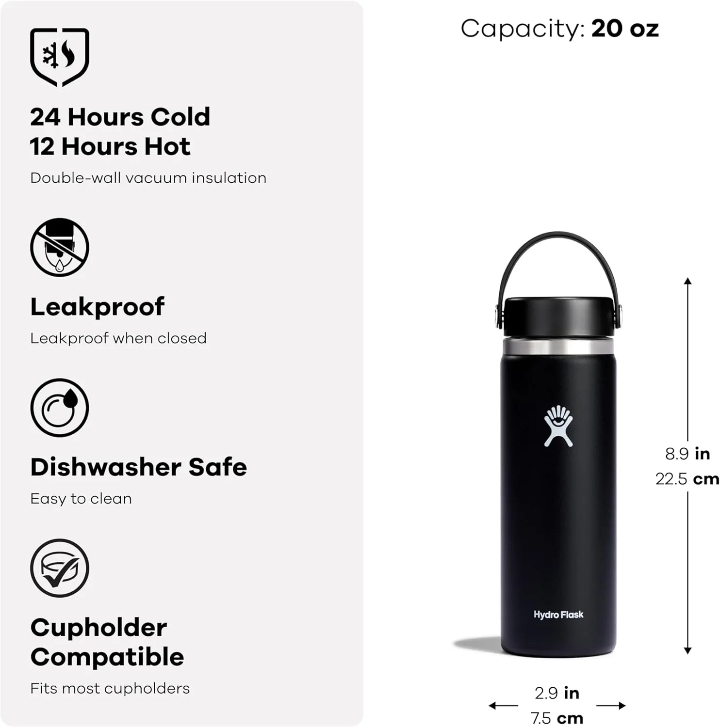 Hydro Flask 20 Oz Wide Flex Cap Birch