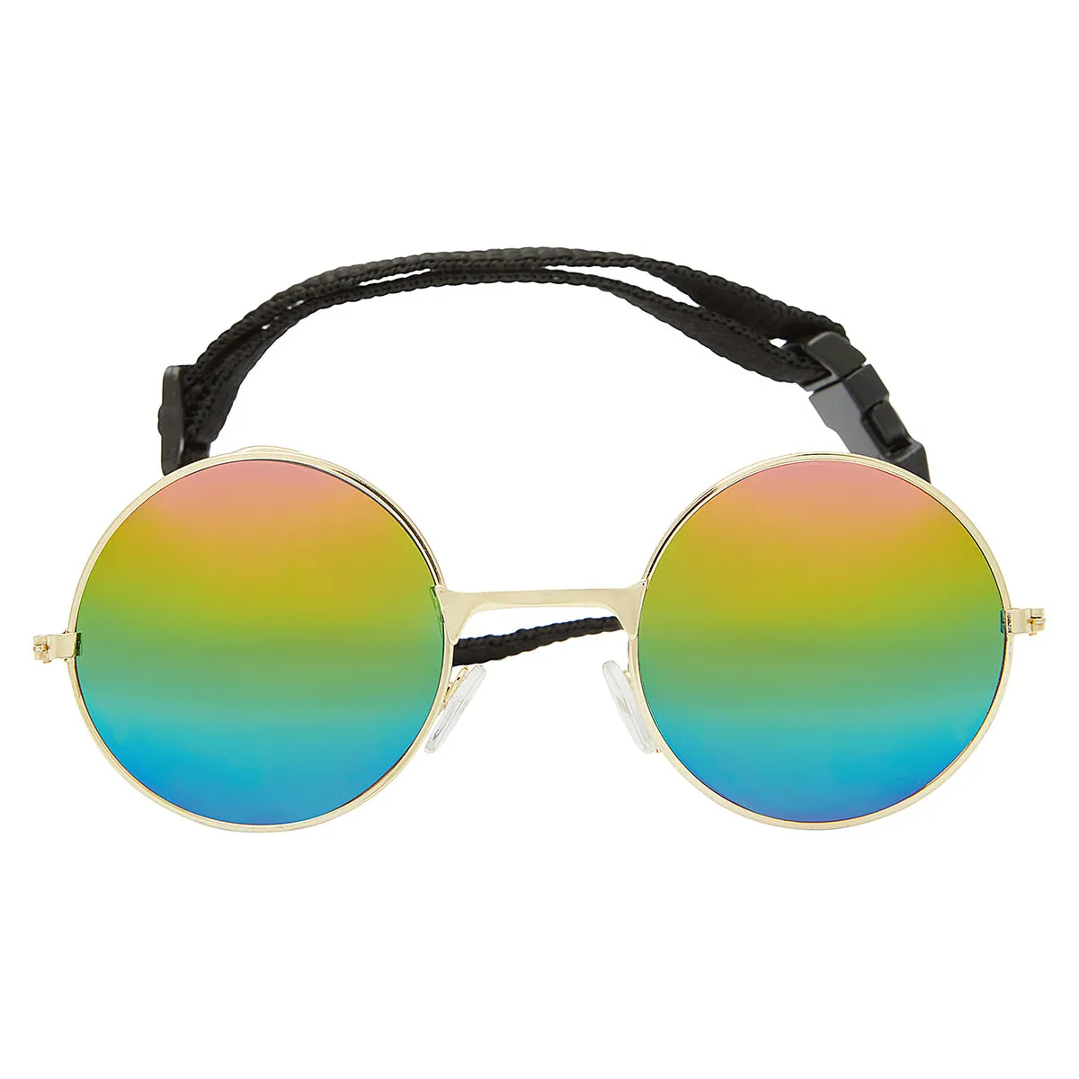 Lexi & Me Dog Sunglasses Round Rainbow/Gold