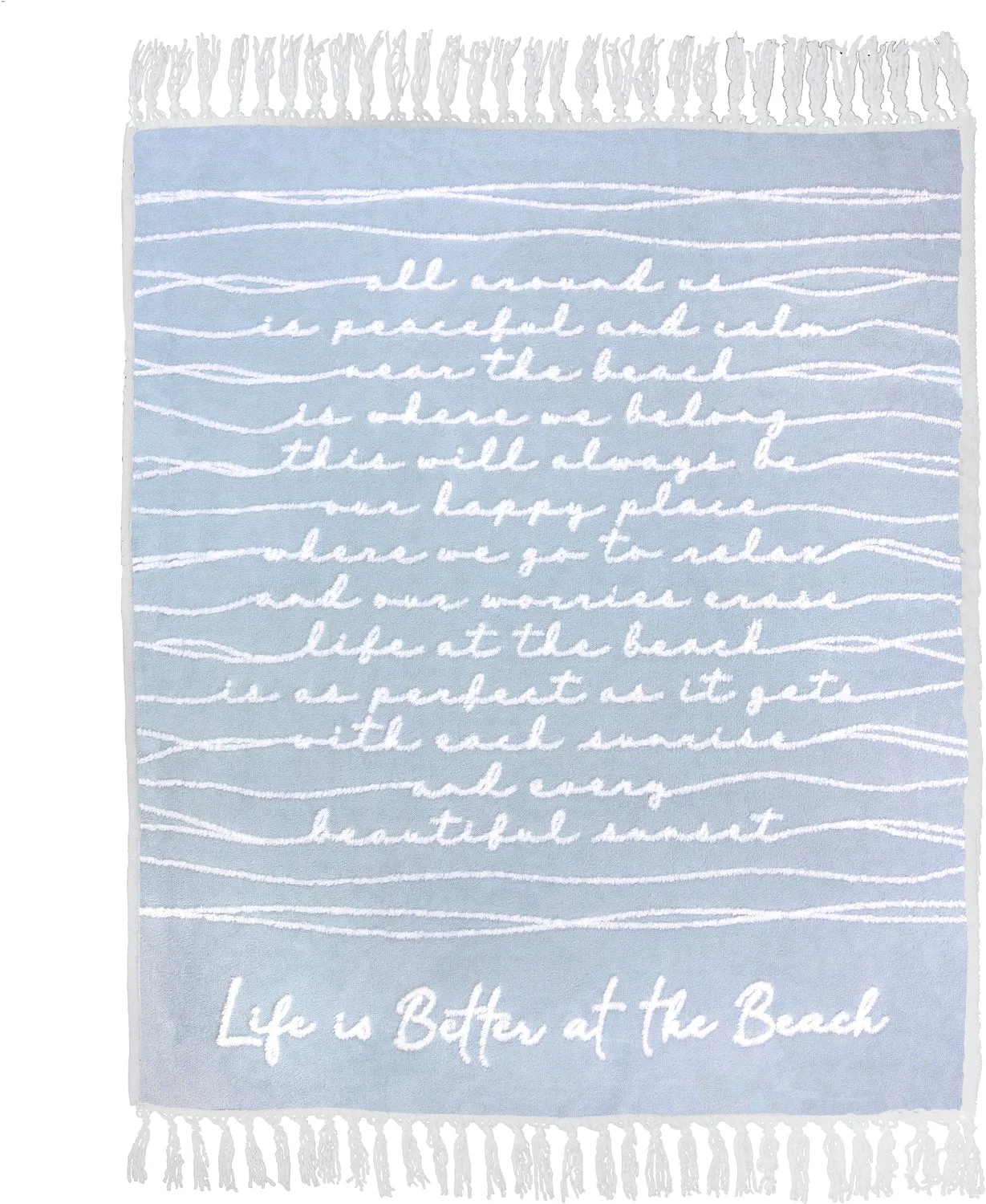 Life is Better at the Beach - 50" x 60" Plush Blanket