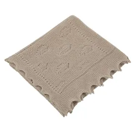 Lightweight Patchwork Baby Shawl - 'Porridge'