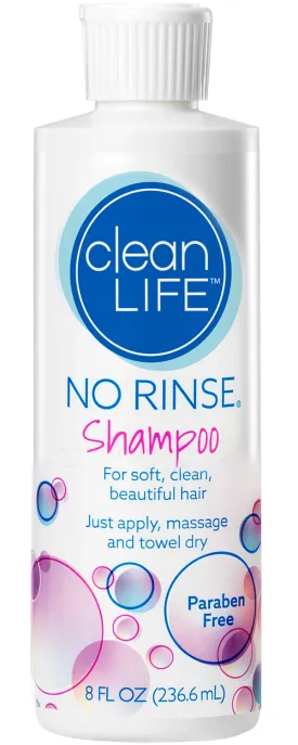 No Rinse Rinse-Free Shampoo 8 oz Squeeze Bottle Scented