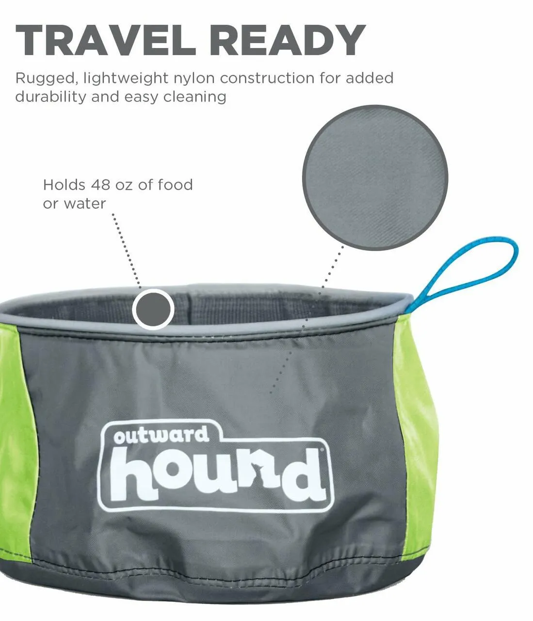 Outward Hound Port-A-Bowl - Packable Travel Bowl