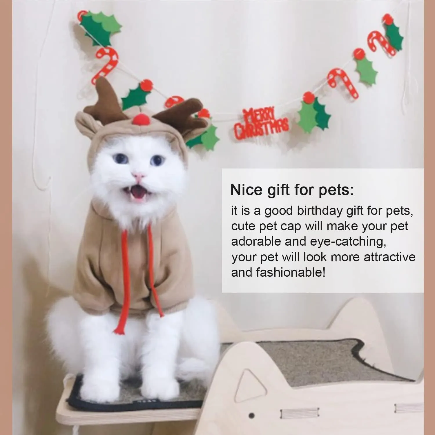 Pet Clothes Dogs Hoodie Sweatshirt - Elk Fruit Shape Cold Weather Clothes Costume Outfit for Puppy Cats Small MediumDog (Small)