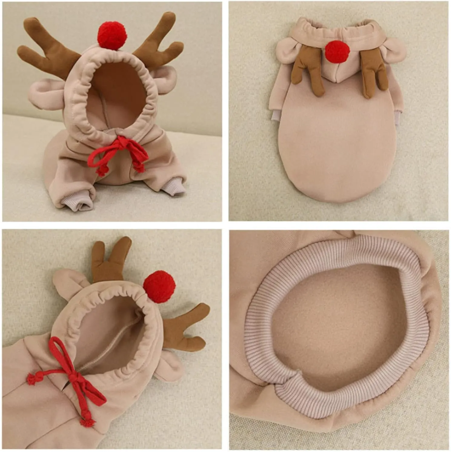 Pet Clothes Dogs Hoodie Sweatshirt - Elk Fruit Shape Cold Weather Clothes Costume Outfit for Puppy Cats Small MediumDog (Small)