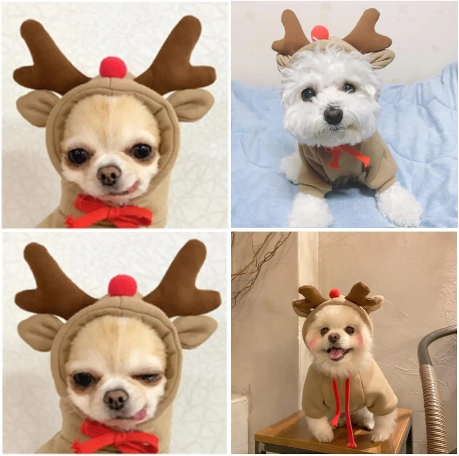 Pet Clothes Dogs Hoodie Sweatshirt - Elk Fruit Shape Cold Weather Clothes Costume Outfit for Puppy Cats Small MediumDog (Small)