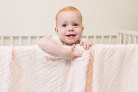 Petal Summer-Weight Organic Muslin Mini Blanket (no heron on this one!)