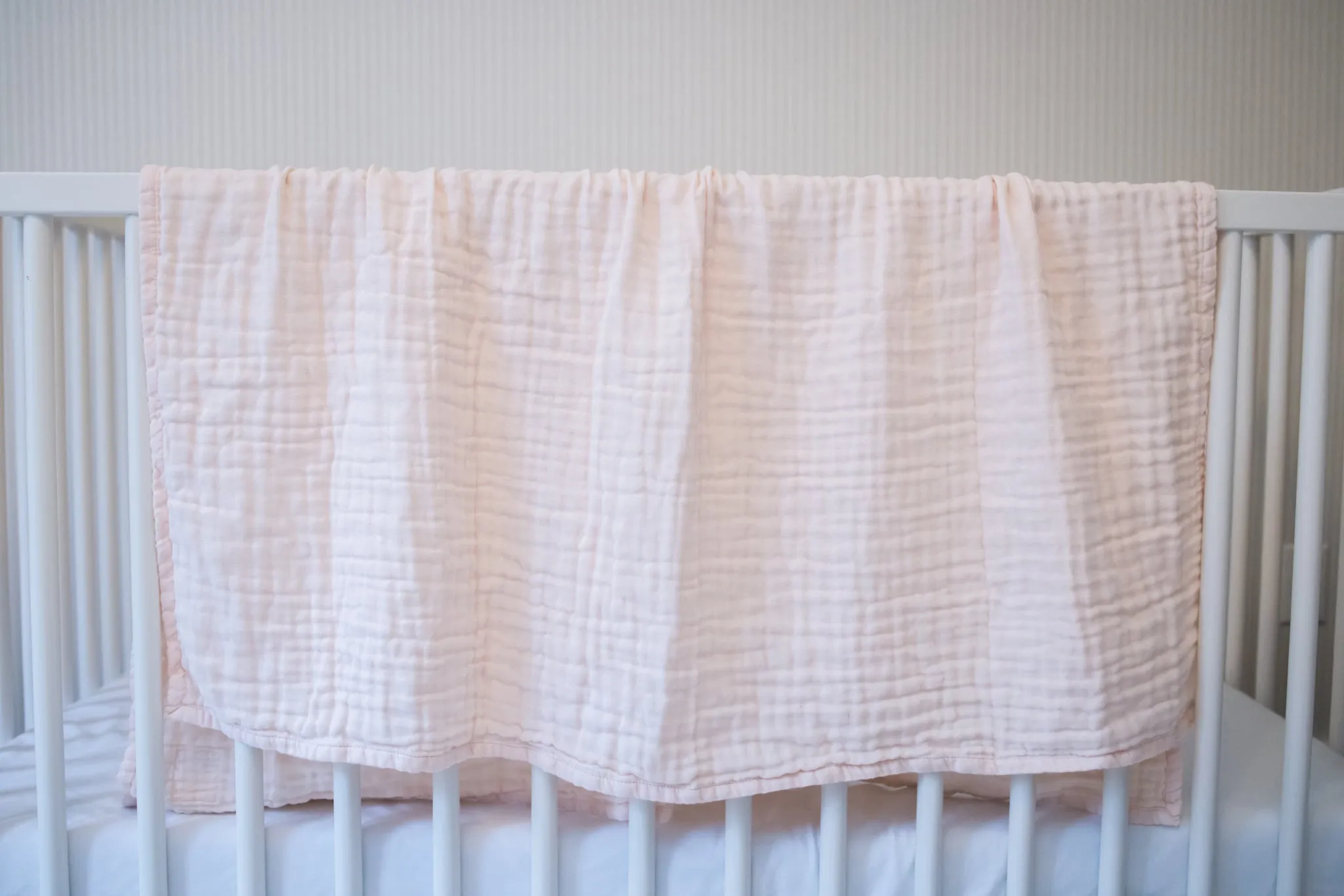 Petal Summer-Weight Organic Muslin Mini Blanket (no heron on this one!)