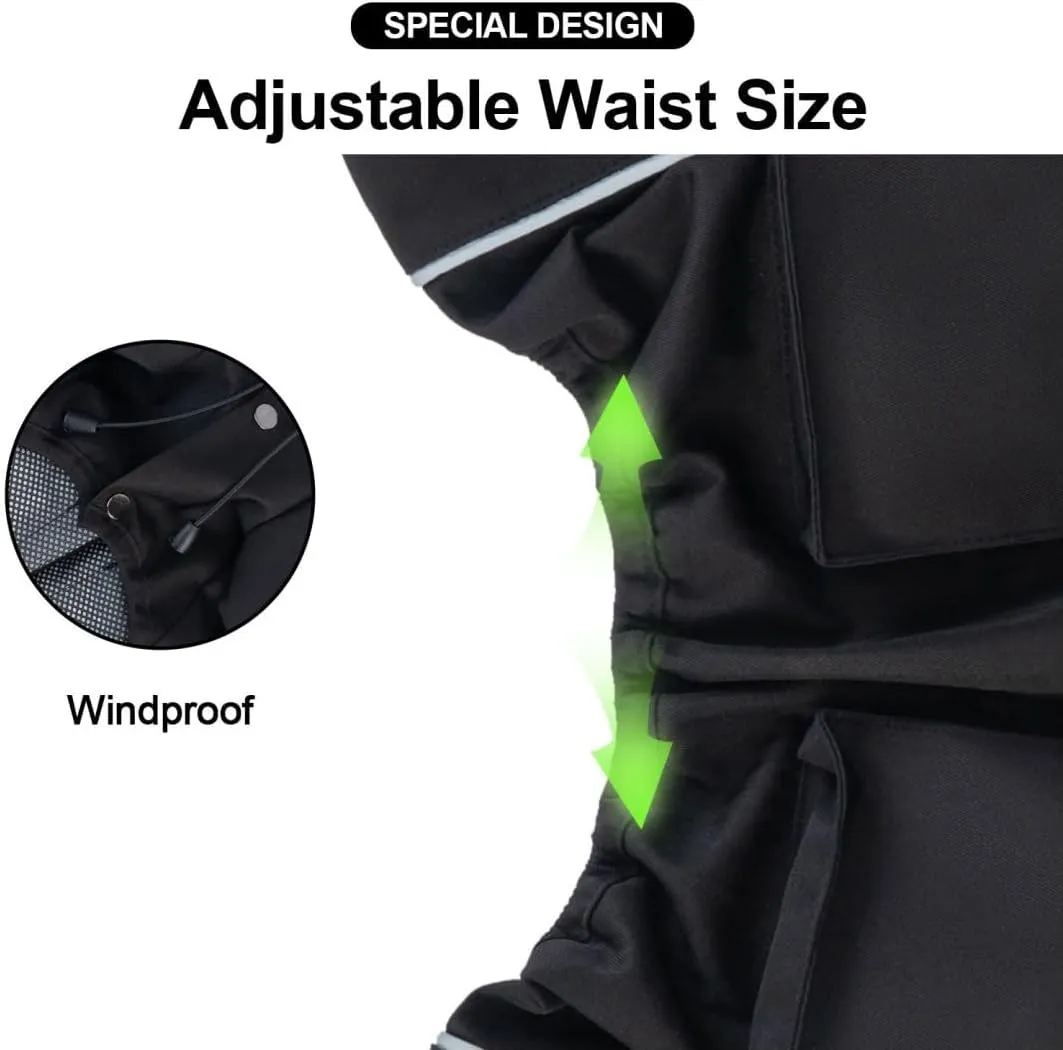 PINA Dog Raincoat, Waterproof Rain Jacket with Hood, Lightweight Jacket with Leash Hole, Poncho with Reflective Strap and Pocket for Wet Weather, Full Wrap Design for Full Protection