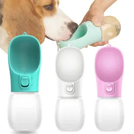 Portable Dog Water Bottle - Leakproof Drinking Bowl