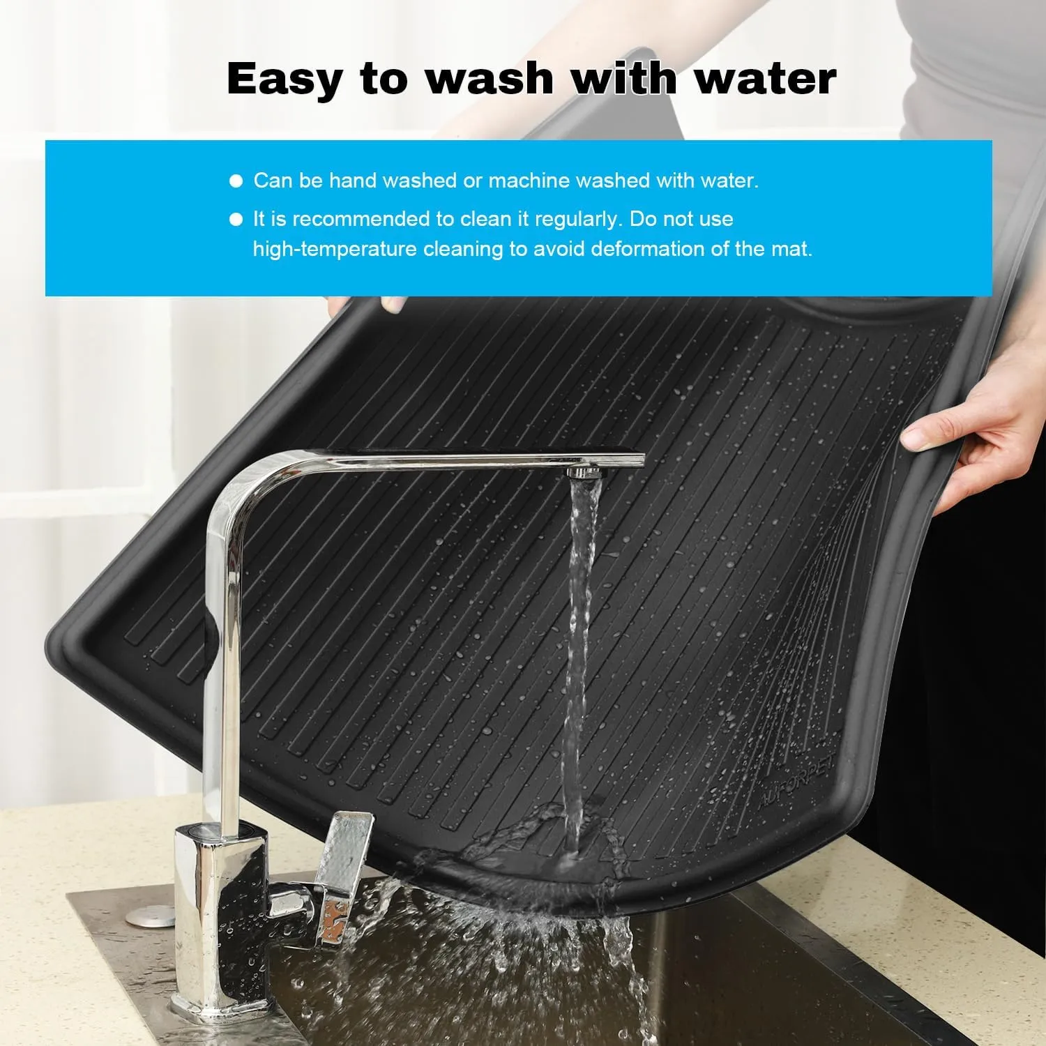 Puppy Baby Potty Pee Pad Holder Tray Compatible with 22" x 22", Thickened Heavy Silicone Mat, Reusable, Washable, High Edge Leakproof Pads for Training Dog, Potty, Doggy, Cats, Rabbits