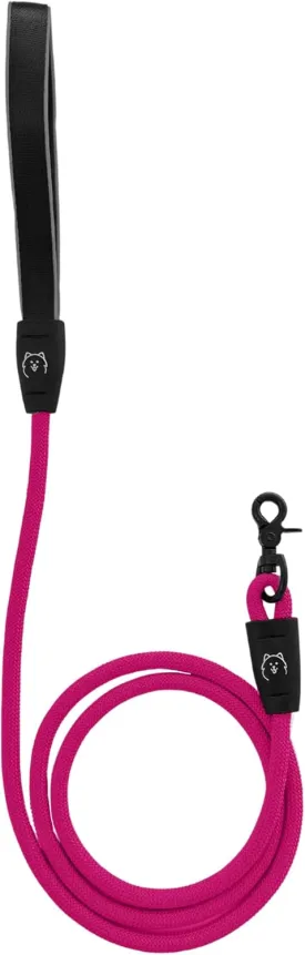 ShawnCo Basecamp Rope Dog Leash- Premium, Durable Pet Leash with Soft Neoprene Padded, Reflective Handle for Small, Medium and Large Dogs (Orchid, 6 Feet)