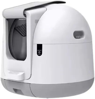 Smart Large Electric Pet Litter Box - APP-Controlled, HAPAW Self-Cleaning, Automatic System for Multiple Cats, Odor-Eliminating, Includes Liner, Mat, & Aromatherapy Compartment