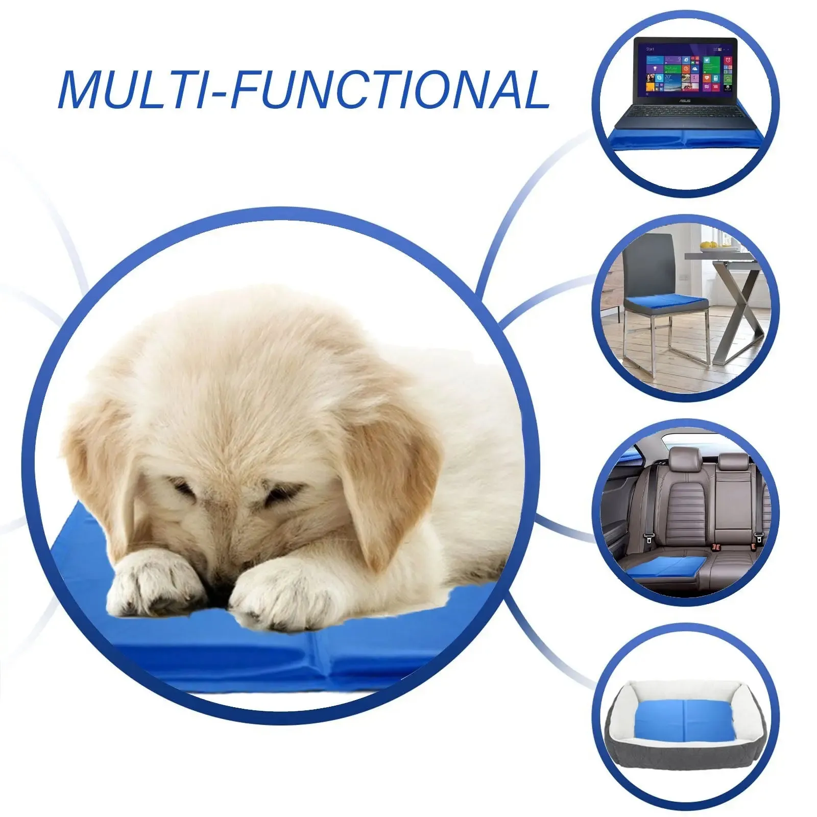 Sprint industries pet reusable cooling gel pad mat dogs cats