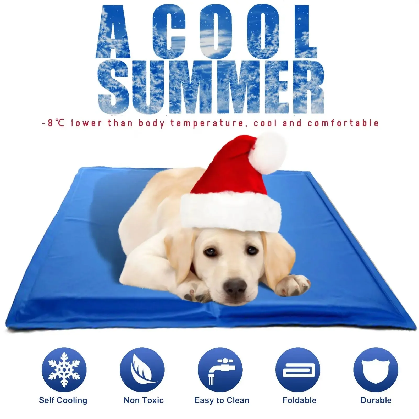 Sprint industries pet reusable cooling gel pad mat dogs cats