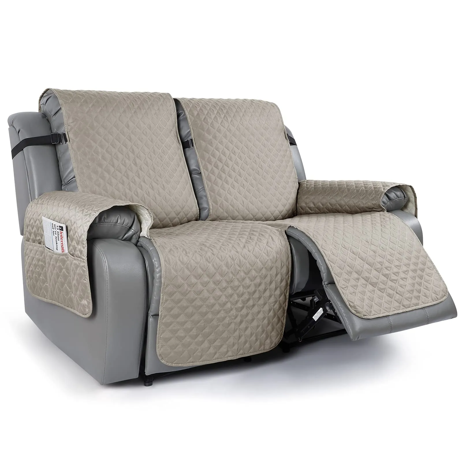 Sureix™ Non-Slip Recliner Chair Blanket Cover Kakhi
