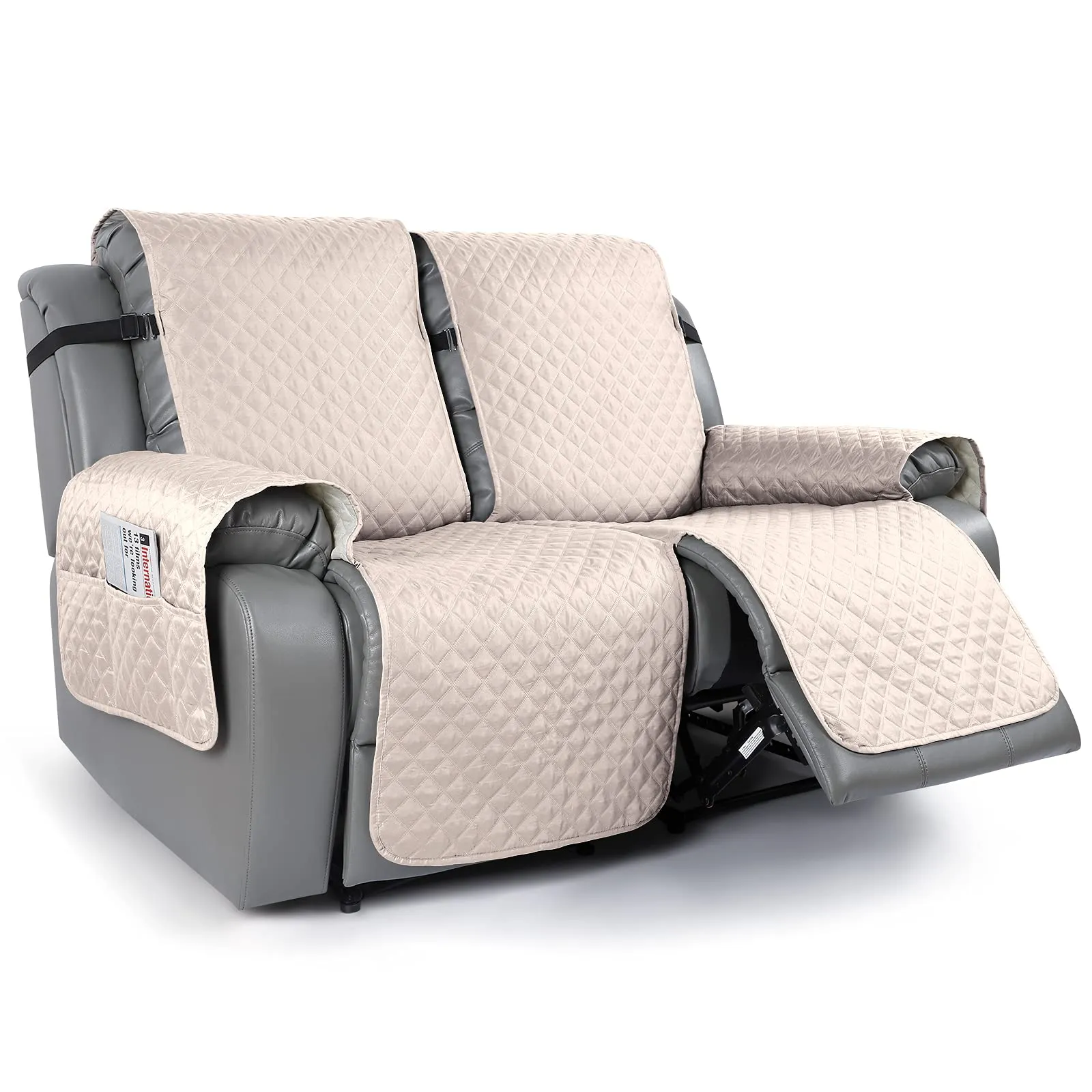 Sureix™ Non-Slip Recliner Chair Blanket Cover Kakhi