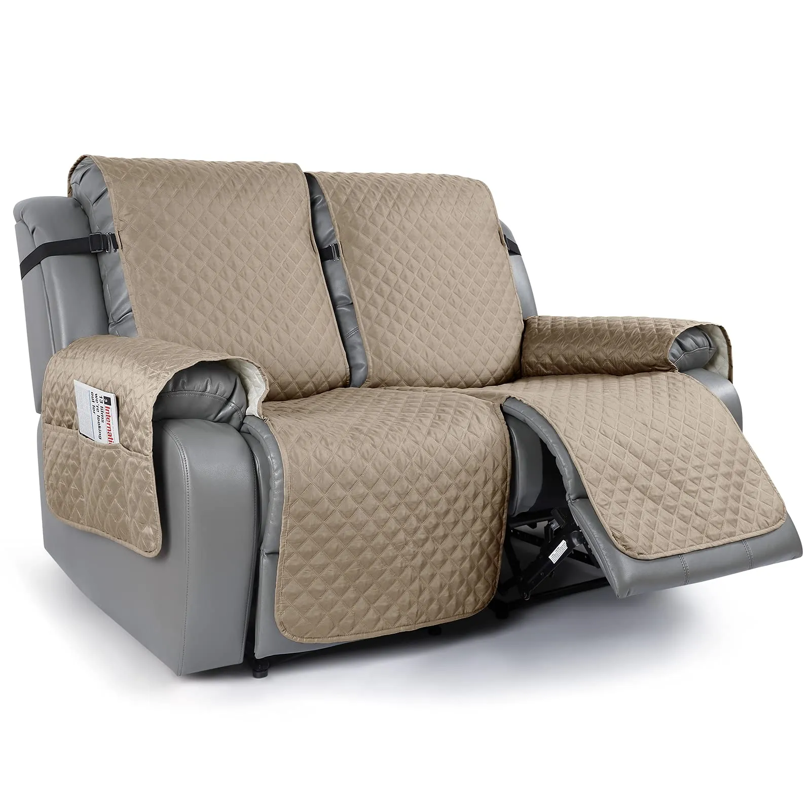 Sureix™ Non-Slip Recliner Chair Blanket Cover Kakhi