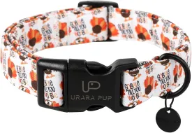 Thanksgiving Dog Collar, Turkey Cotton for Dog or Cat, Autumn Puppy With Lightweight Plastic Buckle, Great Gift for Girl Boy Dogs, L