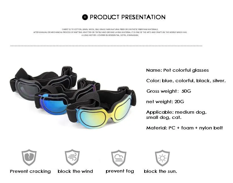 TINGHAO Eye Goggles For Dogs
