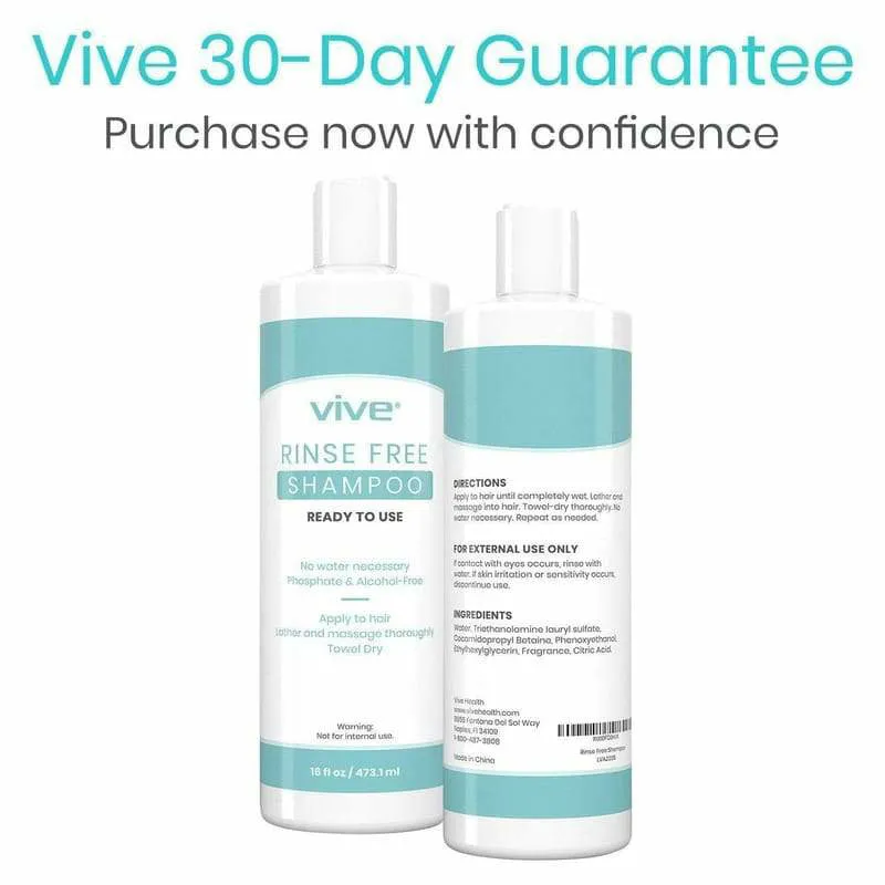Vive Health Rinse Free Shampoo, 4-Pack