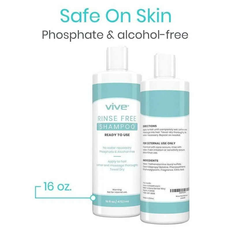 Vive Health Rinse Free Shampoo, 4-Pack