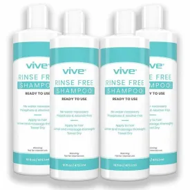 Vive Health Rinse Free Shampoo, 4-Pack