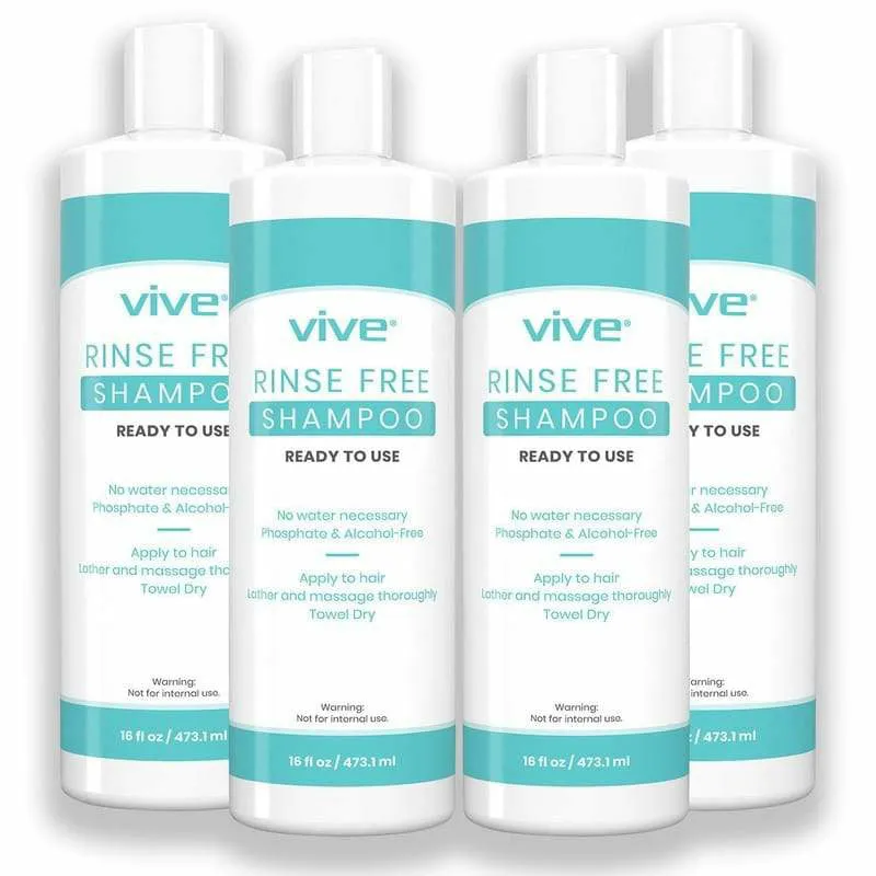 Vive Health Rinse Free Shampoo, 4-Pack