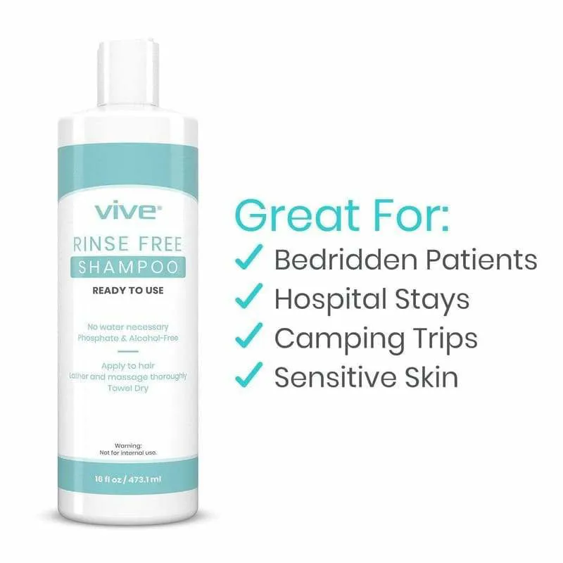 Vive Health Rinse Free Shampoo, 4-Pack