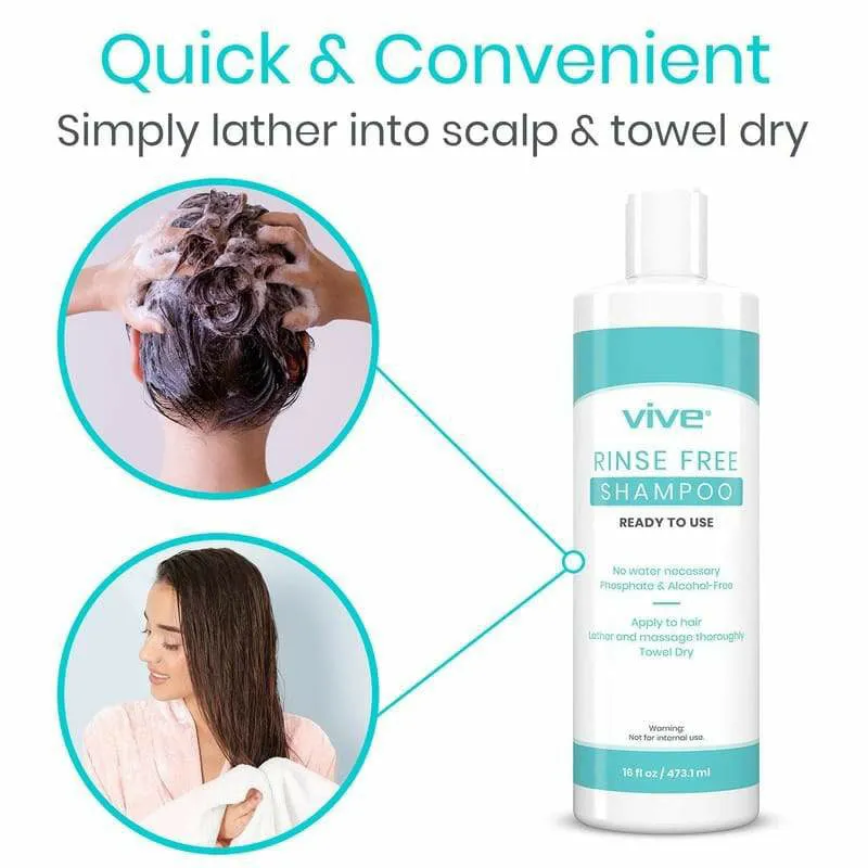 Vive Health Rinse Free Shampoo, 4-Pack