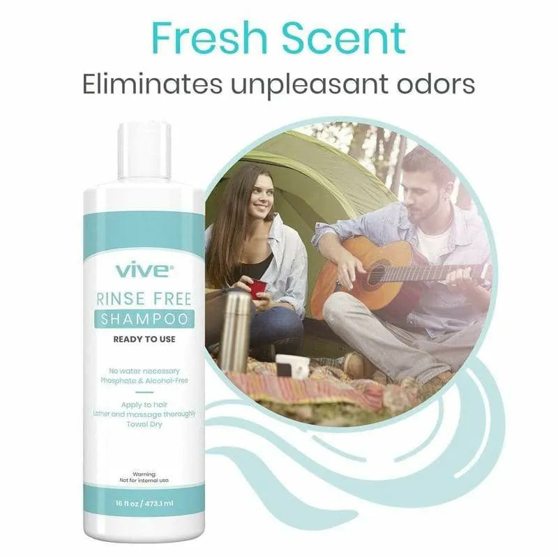 Vive Health Rinse Free Shampoo, 4-Pack