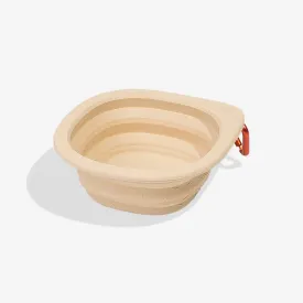 Zee.Dog Go Bowl Collapsible Silicone Travel Bowl Biscotti Beige^^^